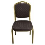 Καρέκλα Catering ArteLibre AUREVIA Μπορντό/Χρυσό Ύφασμα/Μέταλλο 57x40x93cm - Image 2