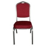 Καρέκλα Catering ArteLibre AUREVIA Κόκκινο/Ασημί Ύφασμα/Μέταλλο 57x40x93cm - Image 2
