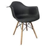 Βρες το Καρέκλα ArteLibre ECLORA Μαύρο/Φυσικό PP/Ξύλο/Μέταλλο 63x58x78cm σε μοναδική τιμή στο clickforshop.gr