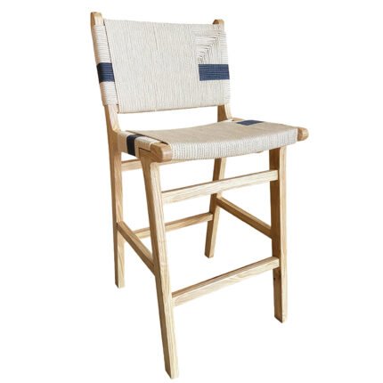 Βρες το Καρέκλα Bar Επαγγελματική ArteLibre FAVILLA Φυσικό/Μαύρο Ξύλο/Σχοινί 49x59x97cm σε μοναδική τιμή στο clickforshop.gr