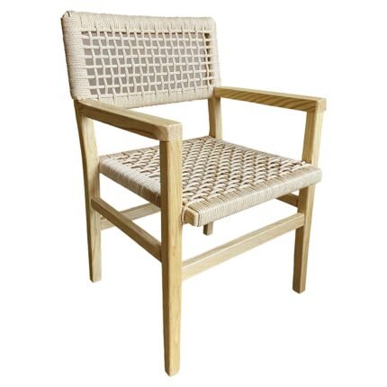 Βρες το Καρέκλα Επαγγελματική ArteLibre RIVARA Φυσικό Ξύλο/Σχοινί 59x60x86cm σε μοναδική τιμή στο clickforshop.gr