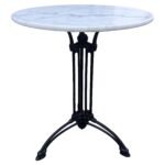 Βρες το Τραπέζι Κήπου ArteLibre FERRALIS Λευκό/Μαύρο Μάρμαρο/Μέταλλο Φ60x71cm σε μοναδική τιμή στο clickforshop.gr