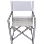 Καρέκλα Σκηνοθέτη ArteLibre TERALLIS Γκρι Ανοιχτό Ύφασμα/Αλουμίνιο 56x48x86cm - Image 2