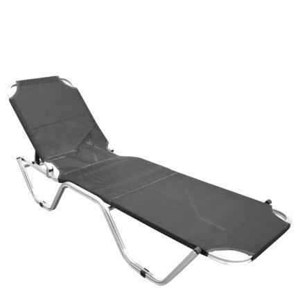 Βρες το Ξαπλώστρα Παραλίας ArteLibre ADRENOX Γκρι/Ασημί Αλουμίνιο/Textilene 195x60x30cm σε μοναδική τιμή στο clickforshop.gr