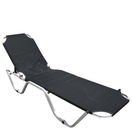 Βρες το Ξαπλώστρα Παραλίας ArteLibre ADRENOX Μαύρο/Ασημί Αλουμίνιο/Textilene 195x60x30cm σε μοναδική τιμή στο clickforshop.gr