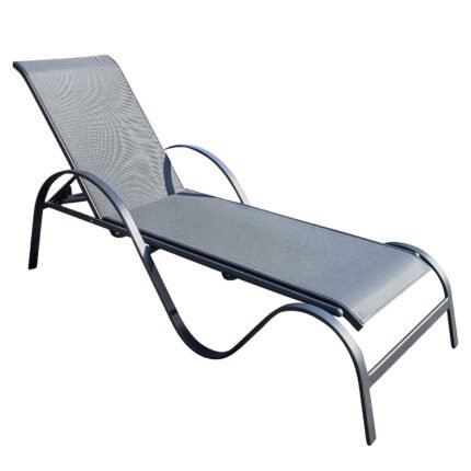 Βρες το Ξαπλώστρα Παραλίας ArteLibre ORVENA Γκρι Αλουμίνιο/Textilene 205x65x52cm σε μοναδική τιμή στο clickforshop.gr