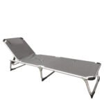 Βρες το Ξαπλώστρα Παραλίας ArteLibre RENOA Γκρι/Ασημί Αλουμίνιο/Textilene 188x58x28/80cm σε μοναδική τιμή στο clickforshop.gr