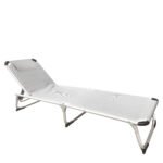 Βρες το Ξαπλώστρα Παραλίας ArteLibre RENOA Λευκό/Ασημί Αλουμίνιο/Textilene 188x58x28/80cm σε μοναδική τιμή στο clickforshop.gr