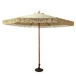 Βρες το Ομπρέλα Κήπου ArteLibre KARENA Μπεζ/Φυσικό Ξύλο/Polyester Φ3x2.50m σε μοναδική τιμή στο clickforshop.gr