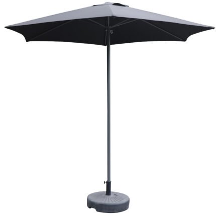 Βρες το Ομπρέλα Κήπου ArteLibre MELIORE Ανθρακί/Γκρι Αλουμίνιο/Polyester Φ2.5x2.36m σε μοναδική τιμή στο clickforshop.gr