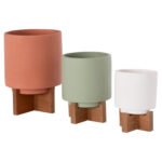 ΣΕΤ 3 ΓΛΑΣΤΡΕΣ ΜΕ TEAK ΒΑΣΕΙΣ TANTI HM4685 FIBER CEMENT ΣΕ 3 ΧΡΩΜΑΤΑ - Image 6