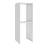 Έπιπλο πλυντηρίου - στεγνωτηρίου Evgenia Megapap χρώμα λευκό 70x60x180εκ. - Image 3