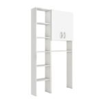 Έπιπλο πλυντηρίου Make Megapap χρώμα λευκό 96x20x180εκ. - Image 2