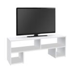 Έπιπλο τηλεόρασης Dabi Megapap χρώμα λευκό 120x30x40εκ. - Image 2