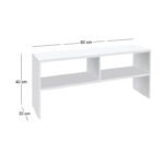 Έπιπλο τηλεόρασης Beirut Megapap χρώμα λευκό 80x30x40εκ. - Image 3