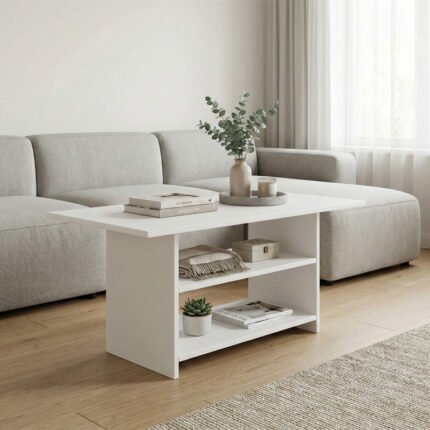 Βρες το Τραπεζάκι σαλονιού Dallas Megapap χρώμα λευκό 90x50x60εκ. σε μοναδική τιμή στο clickforshop.gr