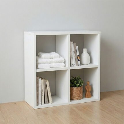 Βρες το Βιβλιοθήκη Cube Megapap χρώμα λευκό 60x20x60εκ. σε μοναδική τιμή στο clickforshop.gr