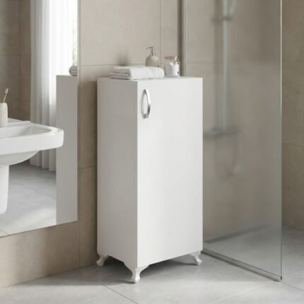 Βρες το Ντουλάπι κουζίνας - μπάνιου Mine Megapap χρώμα λευκό 30x32x88εκ. σε μοναδική τιμή στο clickforshop.gr