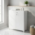 Βρες το Ντουλάπι με κλειδαριά Cilem Megapap χρώμα λευκό 70x32x88εκ. σε μοναδική τιμή στο clickforshop.gr