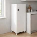 Ντουλάπι με κλειδαριά Zehra Megapap χρώμα λευκό 30x32x108εκ. - Image 3