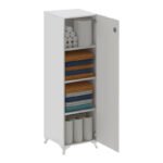Ντουλάπι με κλειδαριά Zehra Megapap χρώμα λευκό 30x32x128εκ. - Image 2