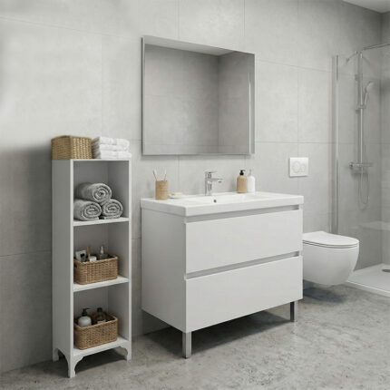 Βρες το Βιβλιοθήκη - Ραφιέρα Clare Megapap χρώμα λευκό 30x20x108εκ. σε μοναδική τιμή στο clickforshop.gr