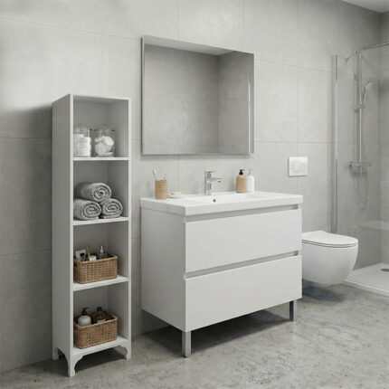 Βρες το Βιβλιοθήκη - Ραφιέρα Clare Megapap χρώμα λευκό 30x20x128εκ. σε μοναδική τιμή στο clickforshop.gr