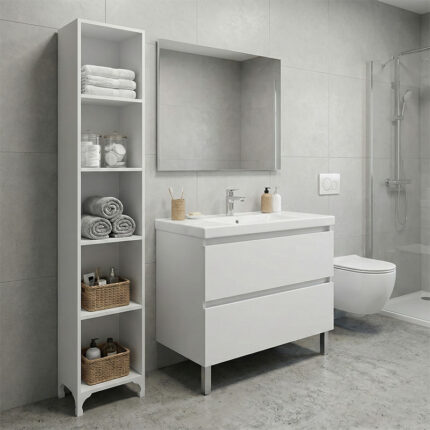 Βρες το Βιβλιοθήκη - Ραφιέρα Clare Megapap χρώμα λευκό 30x20x168εκ. σε μοναδική τιμή στο clickforshop.gr