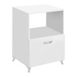 Έπιπλο κουζίνας για φουρνάκι Nadine Megapap χρώμα λευκό 60x57x85εκ. - Image 3