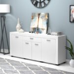 Μπουφές Joseph Megapap χρώμα λευκό 177x40x76εκ. - Image 5