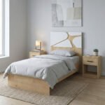 Κρεβάτι Bergamo Megapap χρώμα φυσικό οξιάς 100x200εκ. - Image 2