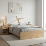 Κρεβάτι Bergamo Megapap χρώμα φυσικό οξιάς 120x200εκ. - Image 2