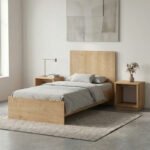 Κρεβάτι Troy Megapap χρώμα φυσικό οξιάς 100x200εκ. - Image 2