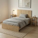 Κρεβάτι Troy Megapap χρώμα φυσικό οξιάς 120x200εκ. - Image 2