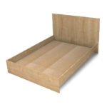 Κρεβάτι Troy Megapap χρώμα φυσικό οξιάς 140x190εκ. - Image 3