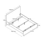 Κρεβάτι Troy Megapap χρώμα φυσικό οξιάς 140x190εκ. - Image 5
