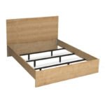 Κρεβάτι Troy Megapap χρώμα φυσικό οξιάς 150x200εκ. - Image 4