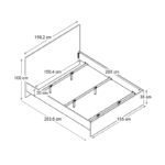 Κρεβάτι Troy Megapap χρώμα φυσικό οξιάς 150x200εκ. - Image 5