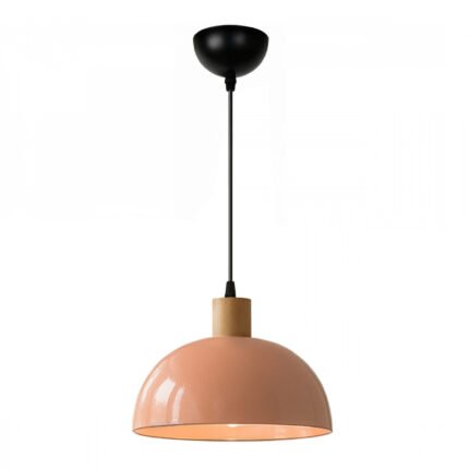 Βρες το Φωτιστικό οροφής Talis Megapap E27 μεταλλικό μονόφωτο χρώμα salmon Ø25x100εκ. σε μοναδική τιμή στο clickforshop.gr