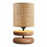 Βρες το Φωτιστικό επιτραπέζιο Lucia Megapap E14 ξυλινο - pe rattan χρώμα φυσικό Ø15x35εκ. σε μοναδική τιμή στο clickforshop.gr