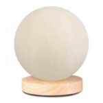 Βρες το Φωτιστικό επιτραπέζιο Lumo Megapap E14 ξύλινο - Pvc χρώμα φυσικό - κρεμ Ø12x17εκ. σε μοναδική τιμή στο clickforshop.gr