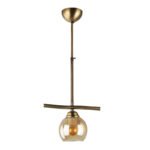 Βρες το Φωτιστικό οροφής Larissa Megapap E27 μεταλλικό μονόφωτο χρώμα μπρονζέ 25x13x60εκ. σε μοναδική τιμή στο clickforshop.gr