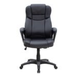 Καρέκλα γραφείου διευθυντική Morgan Megapap από τεχνόδερμα χρώμα μαύρο 67x65x112/122εκ. - Image 4