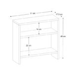 Τραπεζάκι βοηθητικό Silvanus Megapap χρώμα λευκό 51x17,5x49εκ. - Image 5