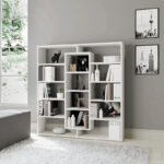 Βιβλιοθήκη Ample Megapap χρώμα λευκό 125x22x135,7εκ. - Image 4