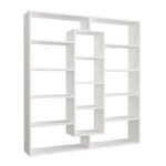 Βιβλιοθήκη Ample Megapap χρώμα λευκό 125x22x135,7εκ. - Image 5