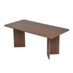 Τραπέζι Linza Megapap χρώμα καρυδί 180x90x75εκ. - Image 3