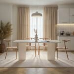 Τραπέζι Linza Megapap χρώμα λευκό 180x90x75εκ. - Image 2