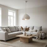 Φωτιστικό οροφής Lora Megapap E27 fiberglass μονόφωτο χρώμα λευκό 32x28x120εκ. - Image 2