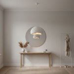 Φωτιστικό οροφής Nua Megapap E27 fiberglass μονόφωτο χρώμα λευκό 40x38x120εκ. - Image 3